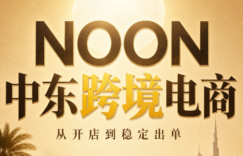 NOON中东跨境电商：从开店到稳定出单(更新2026)-泱泱学习社