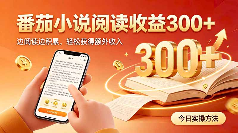 全自动番茄挂机玩法,日入300+边阅读边积累,轻松获得额外收入-泱泱学习社