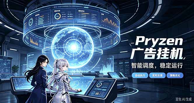 Pryzen广告全自动挂机给自己一个交代,门槛低,零基础小白也可以快速上手-泱泱学习社