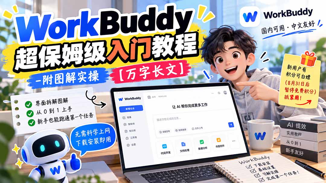 WorkBuddy 超保姆级入门教程-附图解实操 【万字长文】-泱泱学习社
