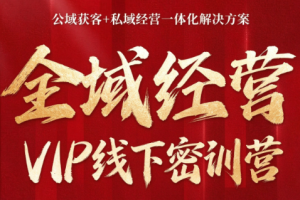 叨叨·全域获客经营线下密训营(8-9月线下课)-泱泱学习社