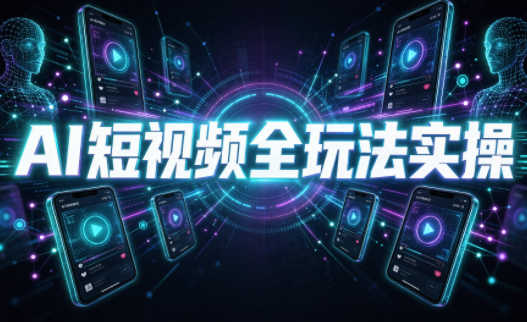 AI短视频全玩法实操(剪辑+带货+数字人+漫剧+短剧)-泱泱学习社