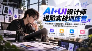 【无水印】AI+UI设计师进阶训练营-第4期:AI工具应用+案例拆解+实操演示+作业点评,掌握高质量UI与视觉设计全流程-泱泱学习社