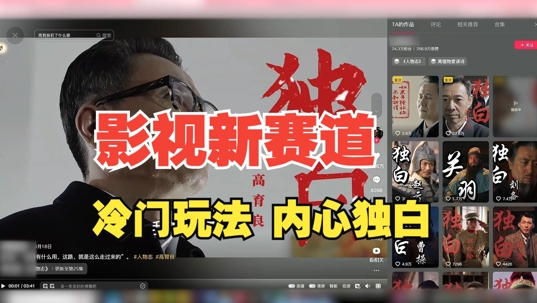 最新影视解说玩法，人物独白，30天涨粉24万+，全流程拆解【揭秘】-泱泱学习社