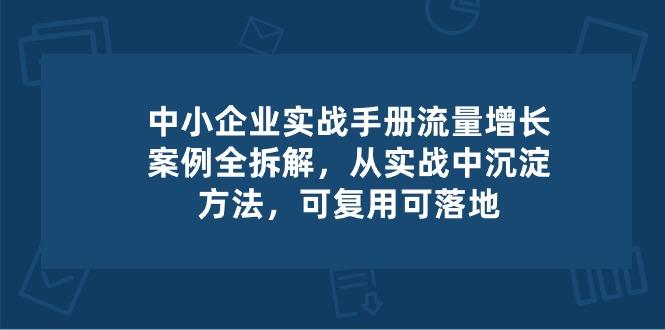 中小 企业 实操手册-流量增长案例拆解，从实操中沉淀方法，可复用可落地-泱泱学习社