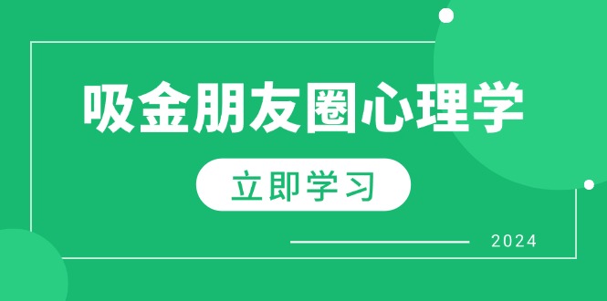 朋友圈吸金心理学：揭秘心理学原理，增加业绩，打造个人IP与行业权威-泱泱学习社