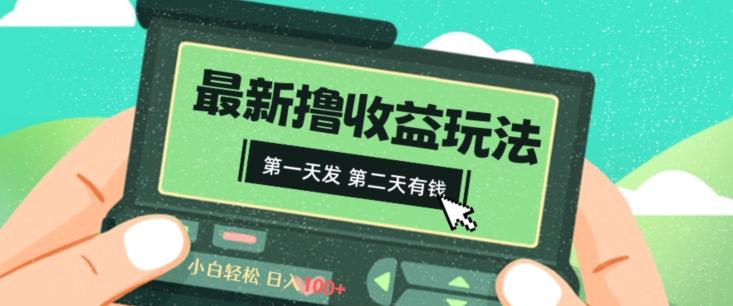 2024最新撸视频收益玩法，第一天发，第二天就有钱-泱泱学习社