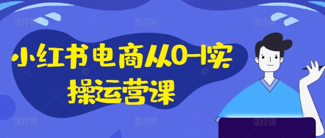 小红书电商从0-1实操运营课，小红书手机实操小红书/IP和私域课/小红书电商电脑实操板块等-泱泱学习社