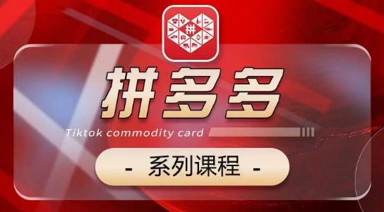 2024拼多多系列课，【基础】【运营】【活动】【推广】【玩法】5大模块-泱泱学习社