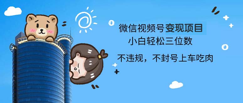 2024最新微信视频号变现项目，小白轻松月入四位数-泱泱学习社