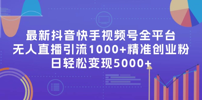最新抖音快手视频号全平台无人直播引流1000+精准创业粉，日轻松变现5000+-泱泱学习社