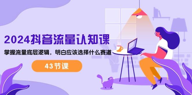2024抖音流量·认知课：掌握流量底层逻辑，明白应该选择什么赛道 (43节课-泱泱学习社