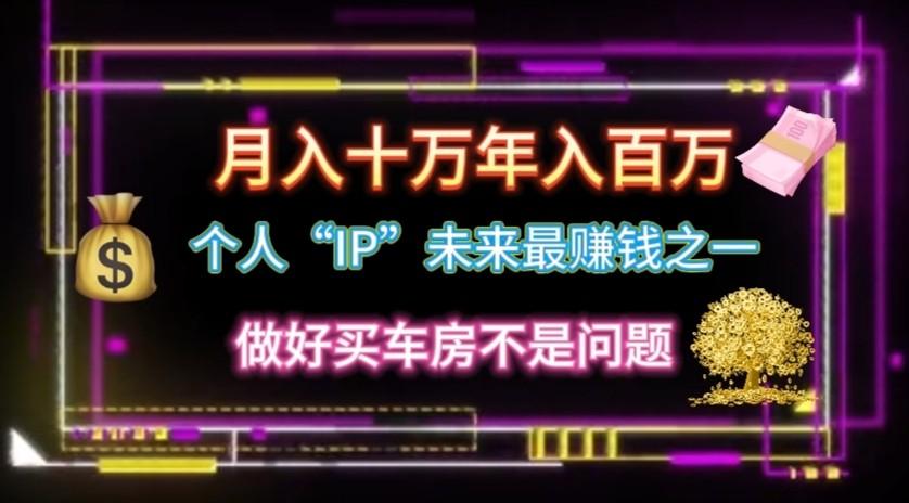 个人“ip”月入10w，年入100w-泱泱学习社