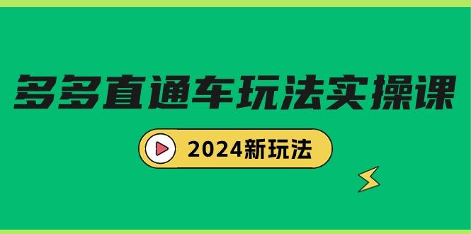 (9412期)多多直通车玩法实战课，2024新玩法(7节课)-泱泱学习社