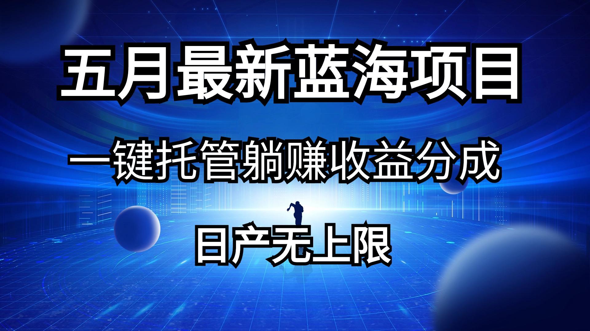 五月刚出最新蓝海项目一键托管 躺赚收益分成 日产无上限-泱泱学习社