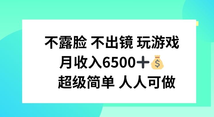 不露脸 不出境 玩游戏，月入6500 超级简单 人人可做【揭秘】-泱泱学习社