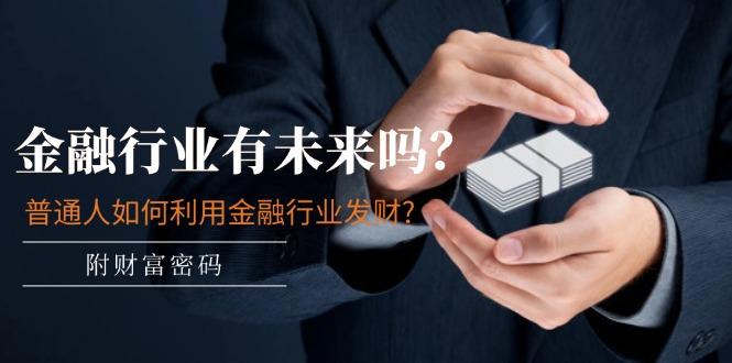 某付费文章：金融行业有未来吗？普通人如何利用金融行业发财?(附财富密码-泱泱学习社