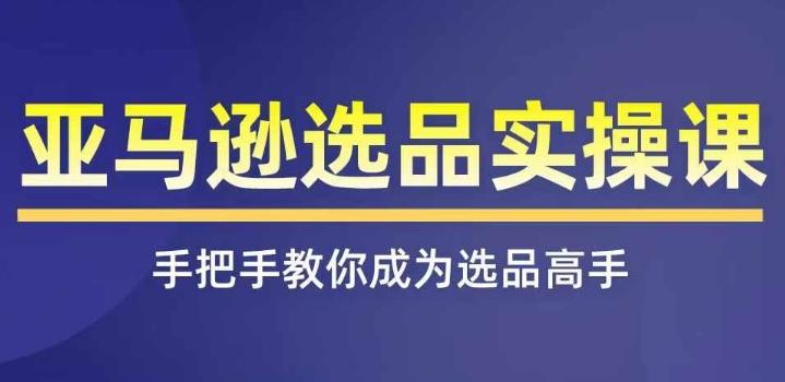亚马逊选品实操课程，快速掌握亚马逊选品的技巧，覆盖亚马逊选品所有渠道-泱泱学习社