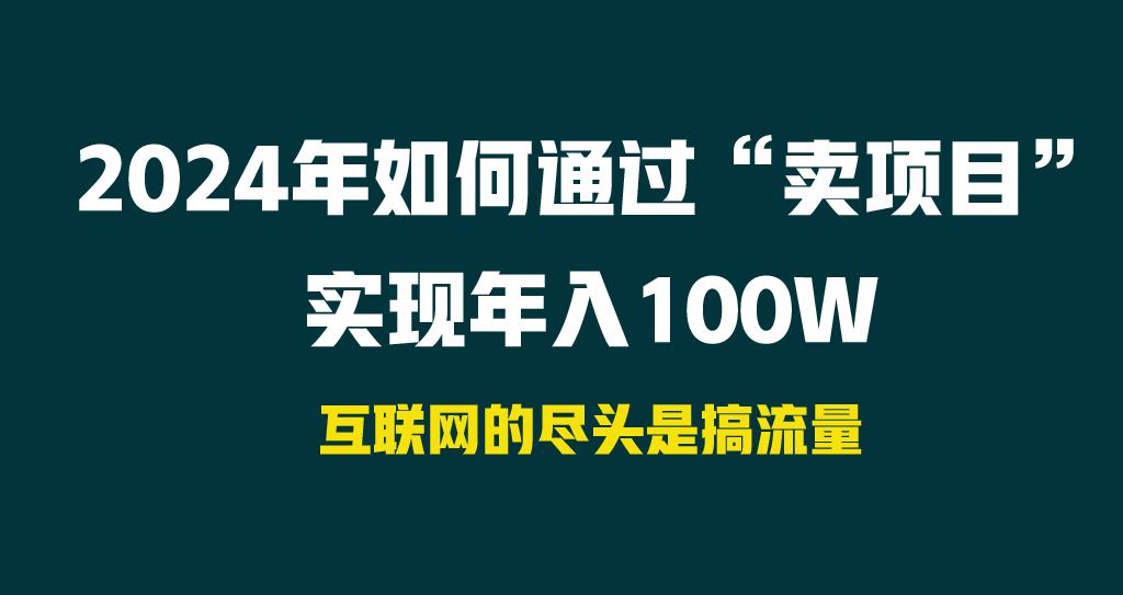 2024年如何通过“卖项目”实现年入100W-泱泱学习社