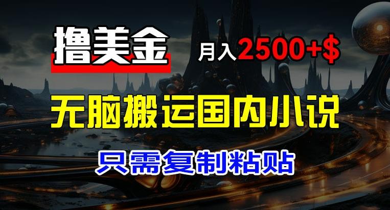 最新撸美金项目，搬运国内小说爽文，只需复制粘贴，稿费月入2500+美金，新手也能快速上手【揭秘】-泱泱学习社