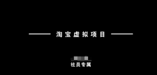 淘宝虚拟项目，从理论到实操，新手也能快速上手-泱泱学习社