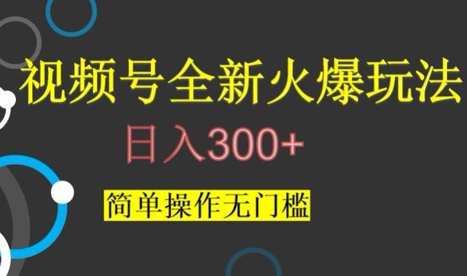 视频号最新爆火玩法，日入300+，简单操作无门槛【揭秘】-泱泱学习社