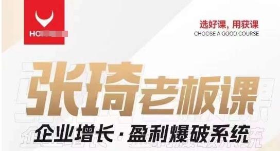 【组合课】张琦张琦老板企业增长·盈利爆破系统（直播专享）-泱泱学习社