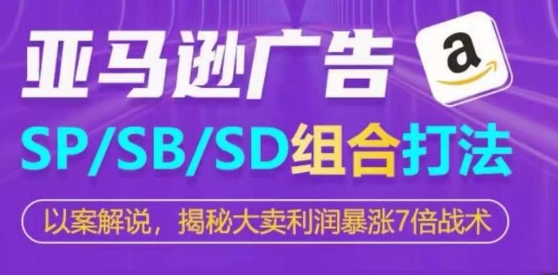 亚马逊SP/SB/SD广告组合打法，揭秘大卖利润暴涨7倍战术-泱泱学习社