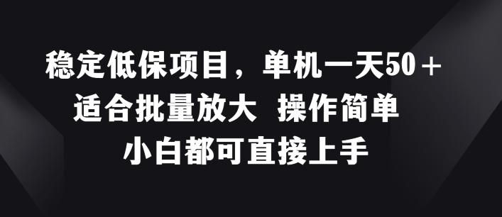 稳定低保项目，单机一天50+适合批量放大 操作简单 小白都可直接上手【揭秘】-泱泱学习社