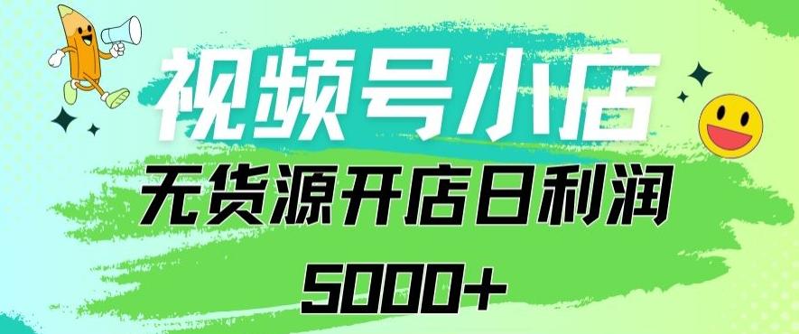 视频号无货源小店从0到1日订单量千单以上纯利润稳稳5000+【揭秘】-泱泱学习社
