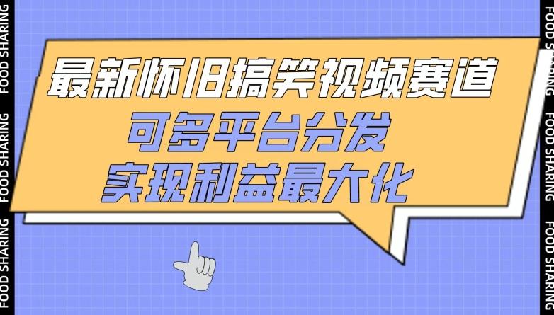 最新怀旧搞笑视频赛道，可多平台分发，实现利益最大化【揭秘】-泱泱学习社