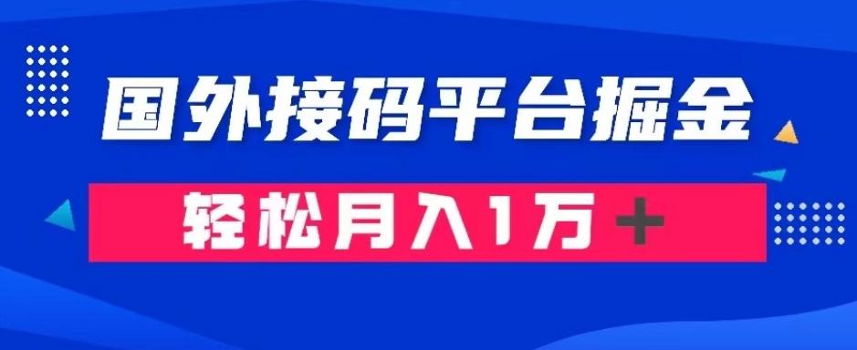 通过国外接码平台掘金：成本1.3，利润10＋，轻松月入1万＋【揭秘】-泱泱学习社