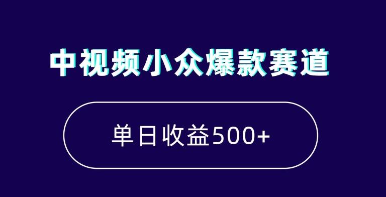 中视频小众爆款赛道，7天涨粉5万+，小白也能无脑操作，轻松月入上万【揭秘】-泱泱学习社