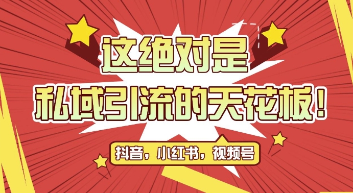 最新首发全平台引流玩法，公域引流私域玩法，轻松获客500+，附引流脚本，克隆截流自热玩法【揭秘】-泱泱学习社