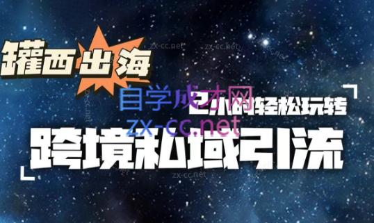 罐西老师·零基础学会跨境私域引流-泱泱学习社