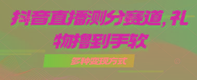 抖音直播测分赛道，多种变现方式，轻松日入1000+-泱泱学习社