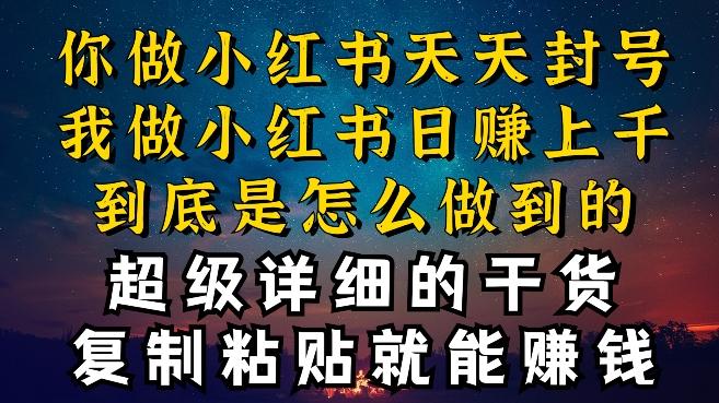 都知道小红书能引流私域变现，可为什么我能一天引流几十人变现上千，但你却频频封号违规被限流【揭秘】-泱泱学习社