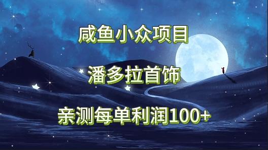 咸鱼小众项目，潘多拉首饰，亲测每单利润100+-泱泱学习社
