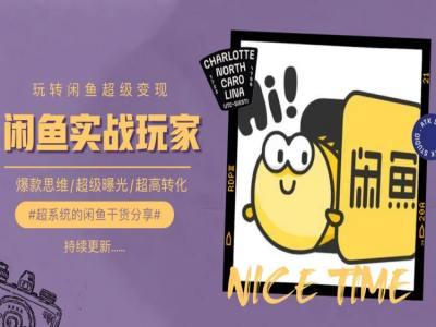 手把手教你0到1系统玩转闲鱼变现，爆款思维/超级曝光/超高转化-泱泱学习社