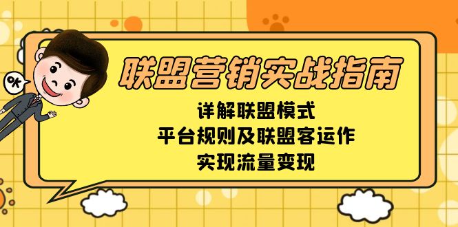 联盟营销实战指南，详解联盟模式、平台规则及联盟客运作，实现流量变现-泱泱学习社