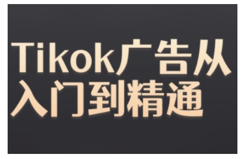 Tiktok Ads实操教程，Tiktok广告从入门到精通-泱泱学习社
