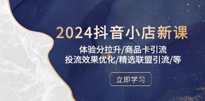2024抖音小店新课，体验分拉升/商品卡引流/投流效果优化/精选联盟引流/等-泱泱学习社