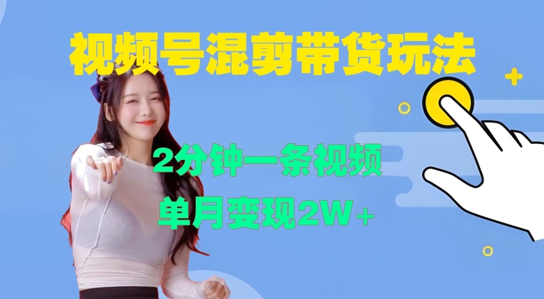 视频号混剪玩法，2分钟一条视频，单月变现2W+【揭秘】-泱泱学习社