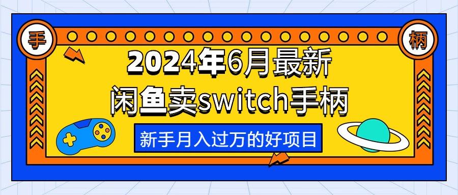 2024年6月最新闲鱼卖switch游戏手柄，新手月入过万的第一个好项目-泱泱学习社