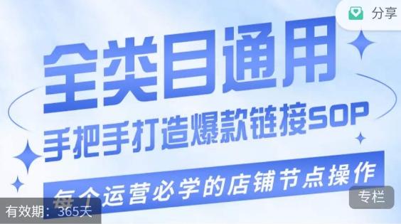 单品爆款打造实操运营，单品爆款从“0”-“1”手把手演练运营步骤-泱泱学习社