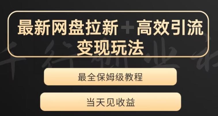 最新最全夸克网盘拉新变现玩法，多种裂变，举一反三变现玩法【揭秘】-泱泱学习社