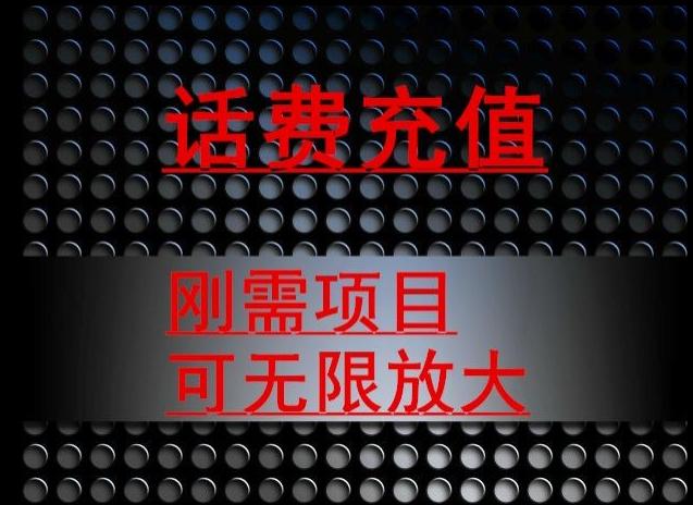 最新蓝海项目，刚需赛道，95折充话费月入5位数-泱泱学习社