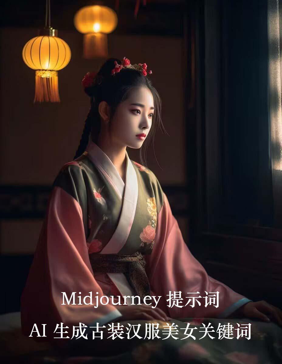 Midjourney关键词-AI生成中国风古装汉服美女人像提示关键词-泱泱学习社