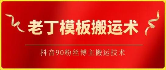 老丁模板搬运术：抖音90万粉丝博主搬运技术【揭秘】-泱泱学习社