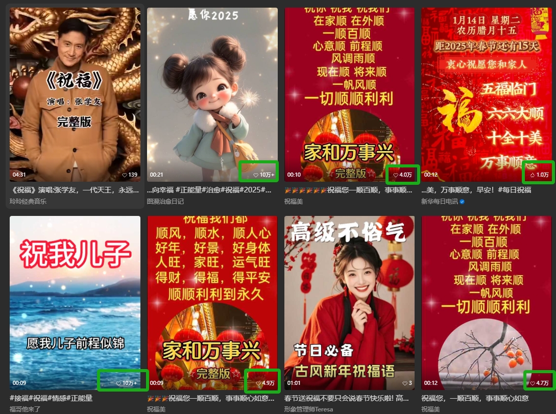 银发经济新年风口，儿女祝福视频爆火，一条作品上万播放，一定要抓住-泱泱学习社